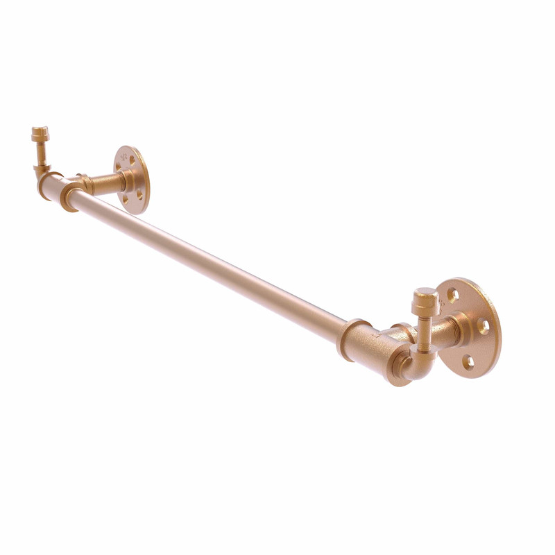 30" Towel Bar with Integrated Hooks, Brushed Bronze Finish